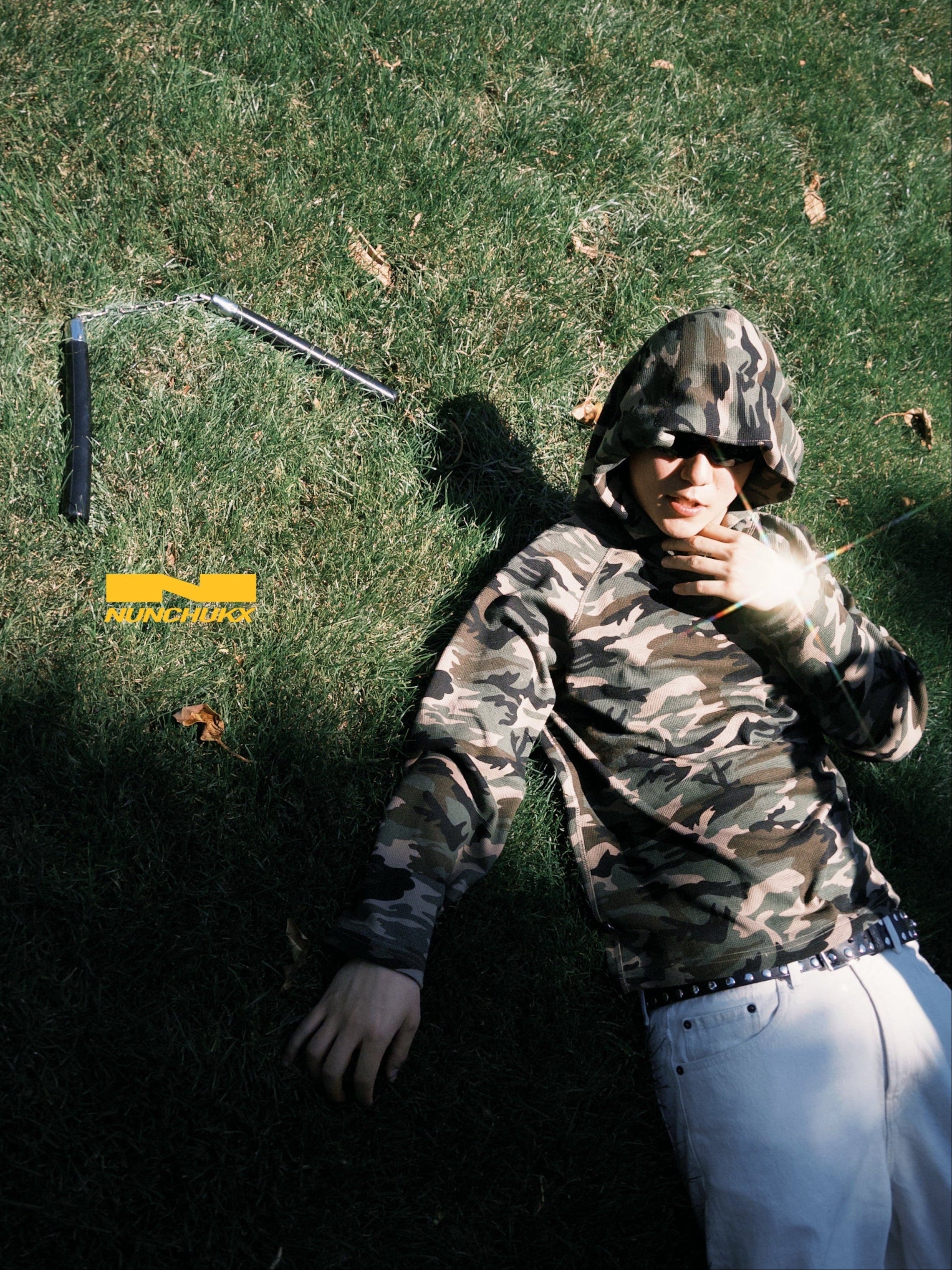 Lightweight Camo Hooded Thermal